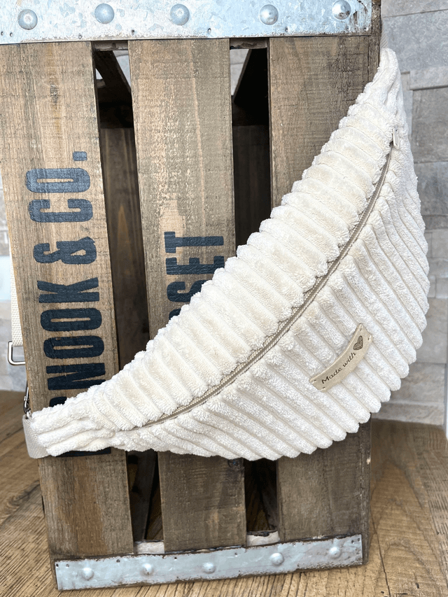 Sac Banane velours grosses côtes